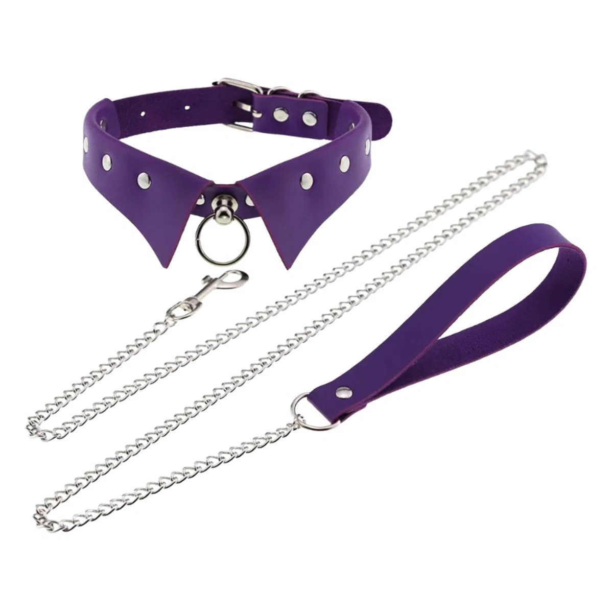 predolo Collare Choker in Pelle PU con Catena Regolabile per Donne Accessorio Moda Gotico Rock Adatto per Feste a Tema Serate E Cosplay