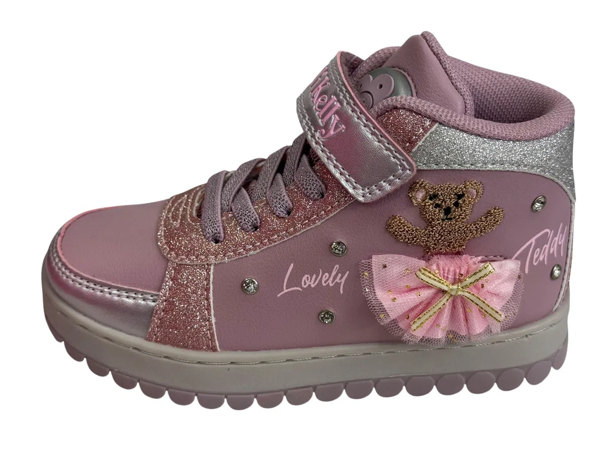 Lelli Kelly Scarpa Mid Mille Stelle Dance Orsetto tutù Intercambiabile LKAA5210 con Jingle e luci (Rosa Cipria, Sistema Taglie Calzature EU, Adolescente, Numero, Media, 32)
