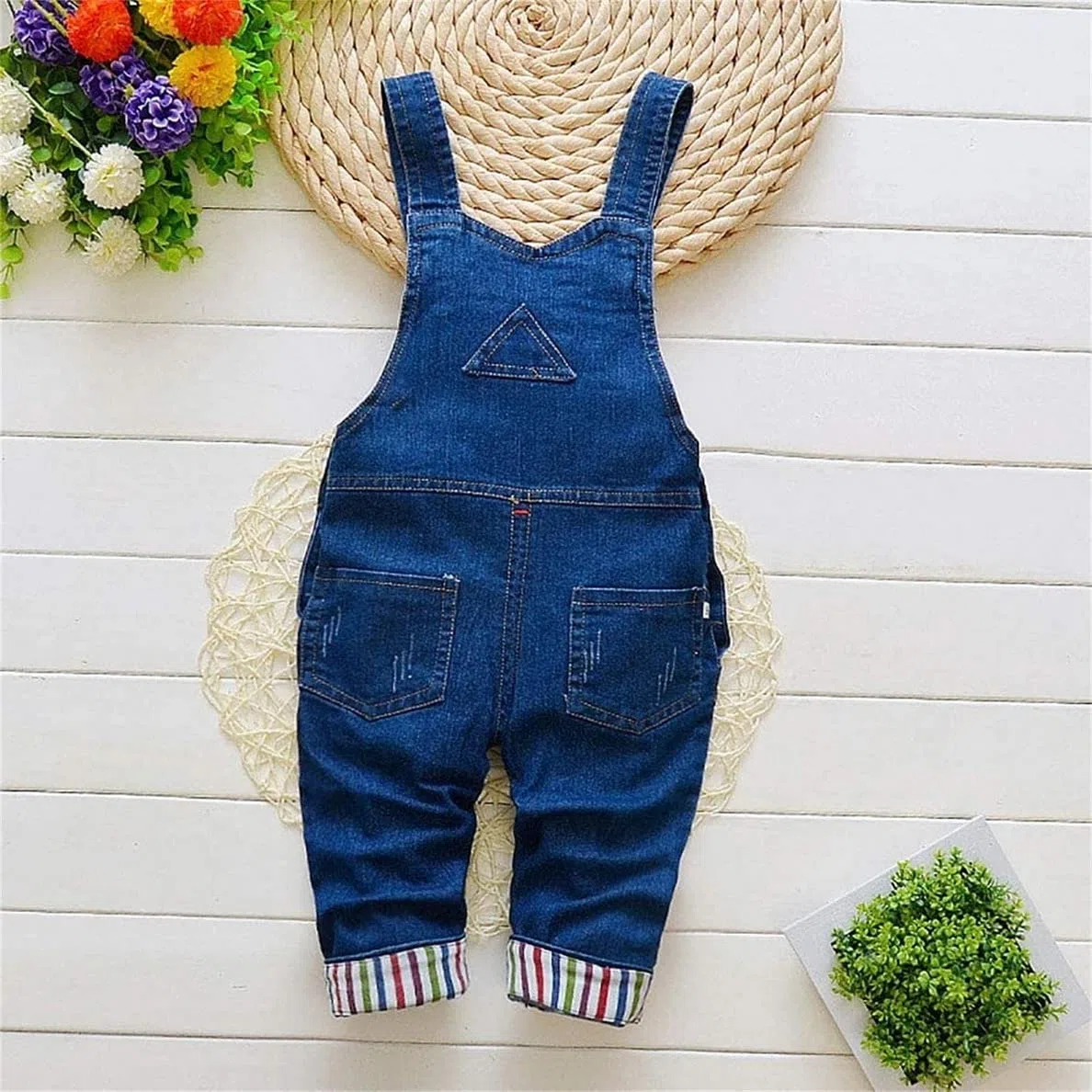 Salopette Jeans Bimbo Bambina Abbigliamento Bambino Tuta Neonata Pantaloni Lunghe Jeans Tuta Blu Denim Pantaloni Lunghe Jumpsuits