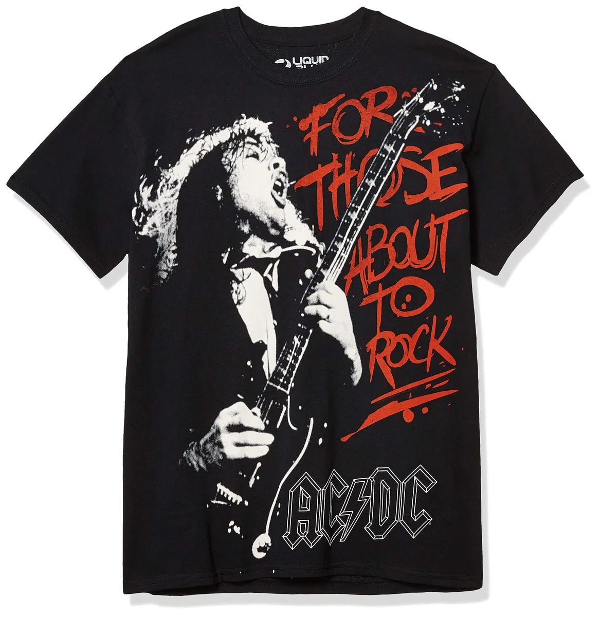 Liquid Blue Those About To Rock T-Shirt T-Shirt Uomo (Pacco da 1)