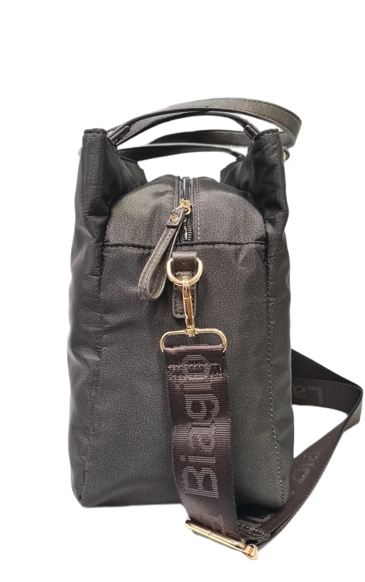 Laura Biagiotti Borsa Donna Tote Lorde, Nylon con Texture, Manici in Ecopelle, 31x25x14 cm, con Tracolla Regolabile e Scomparti Multipli Art. LB 101-34