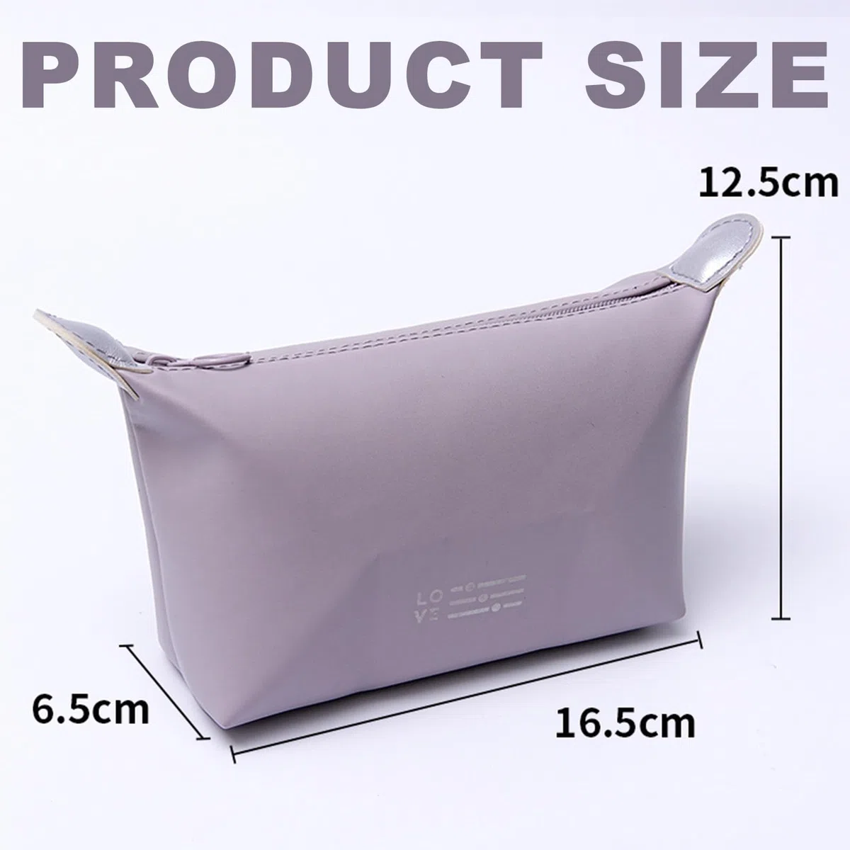2 Pezzo Beauty Case Donna, Porta Trucchi, Piccolo Pochette, Impermeabile Trousse Trucchi Donna, Portatile Borse da Toilette per Viaggio per Donne e Ragazze Regalo Perfetto Viola e Verde