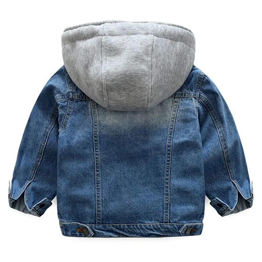 Bambino/Ragazze/Ragazzi Giacca di Jeans Casuale Mantieni Caldo Giubbotto Denim Cappotto Tops