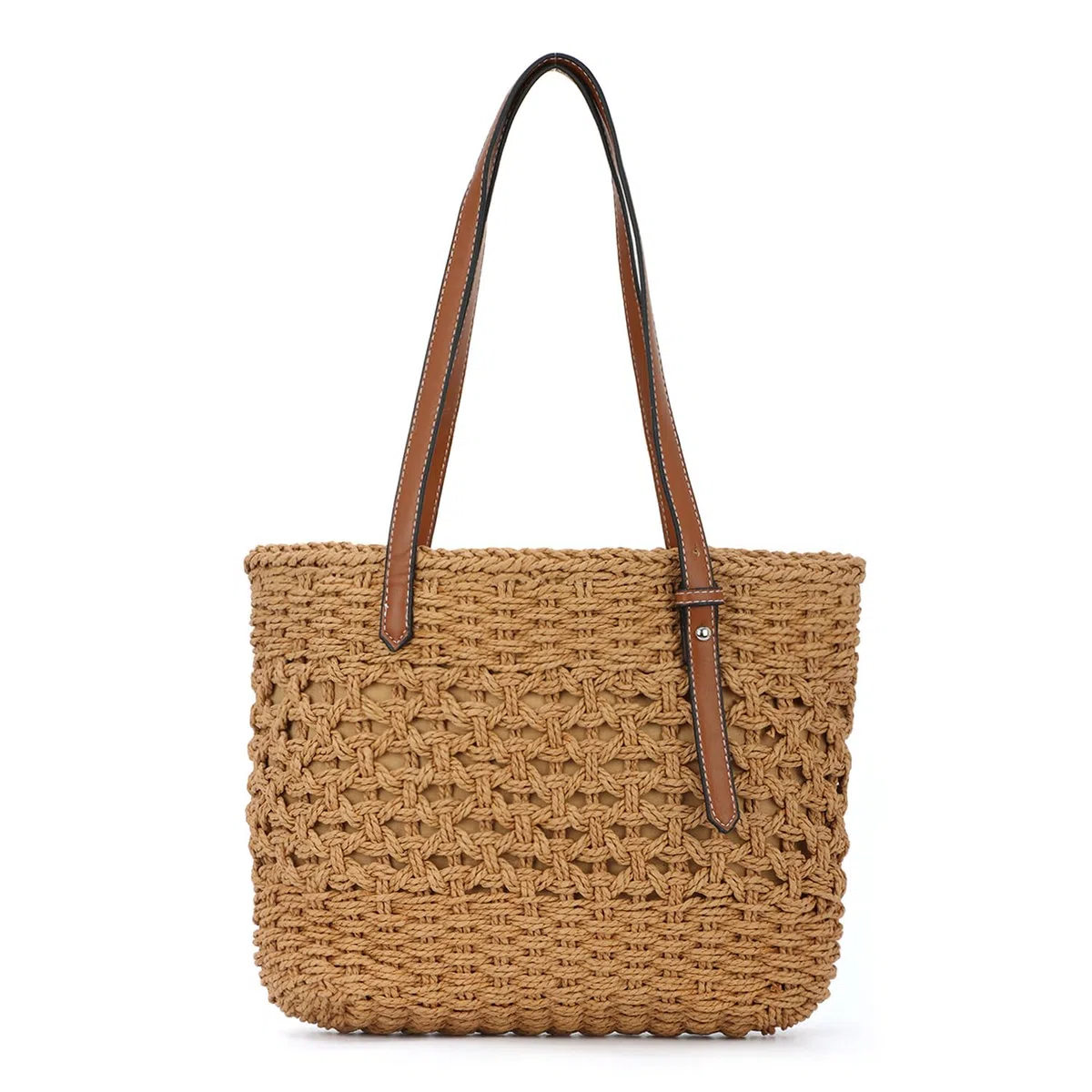 SUKUTU Donne Carta Corda di paglia intrecciata Borsa di paglia intrecciata Vacanze estive Tote Bag Spiaggia intrecciata Borsa di paglia a Tracolla