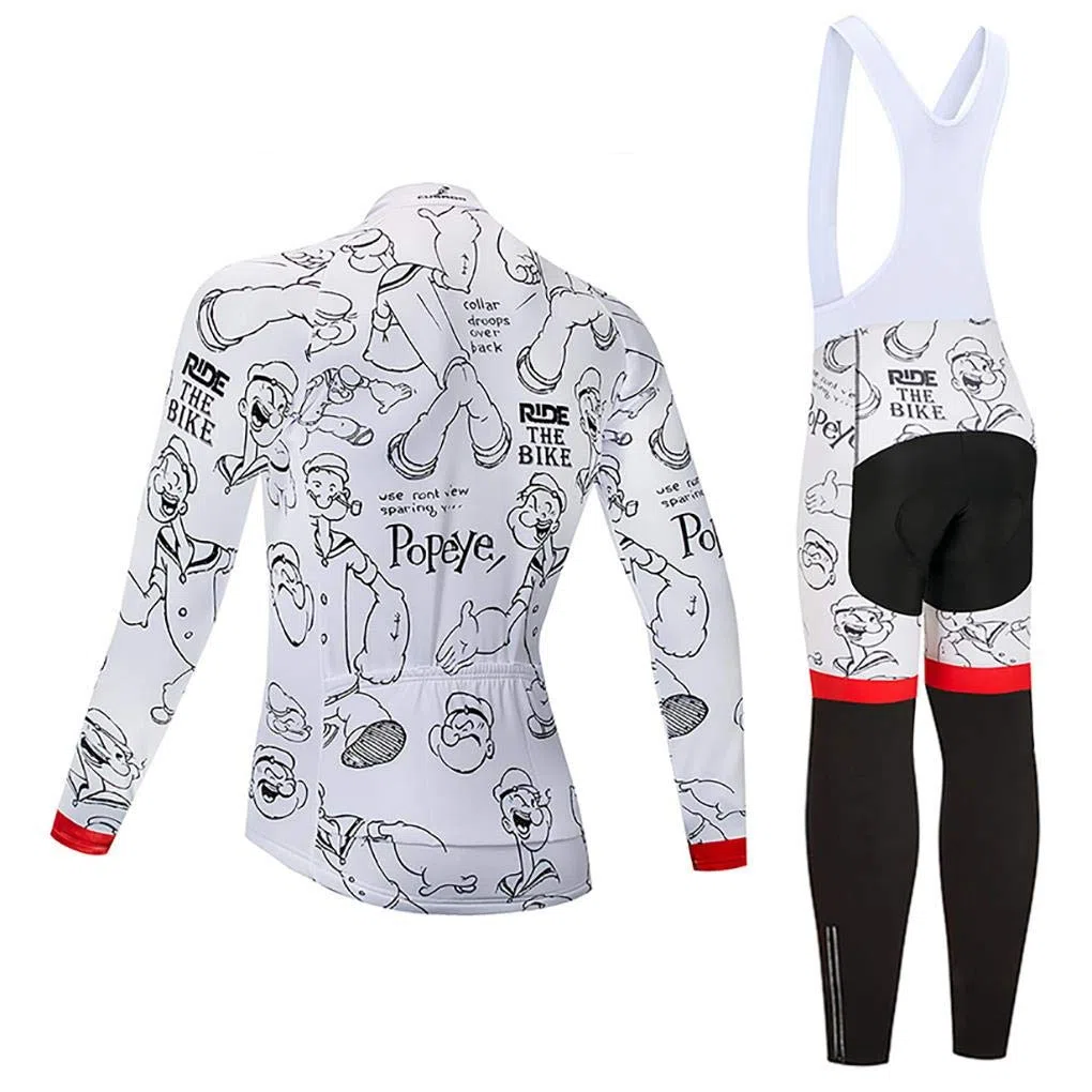 Moxilyn Maglia Da Ciclismo,Abbigliamento Ciclismo Uomo Inverno,Manica lunga+Pantaloni Abbigliamento Fitness,Cuscino 9D Gel,Costume Da Ciclismo,Antivento E Caldo