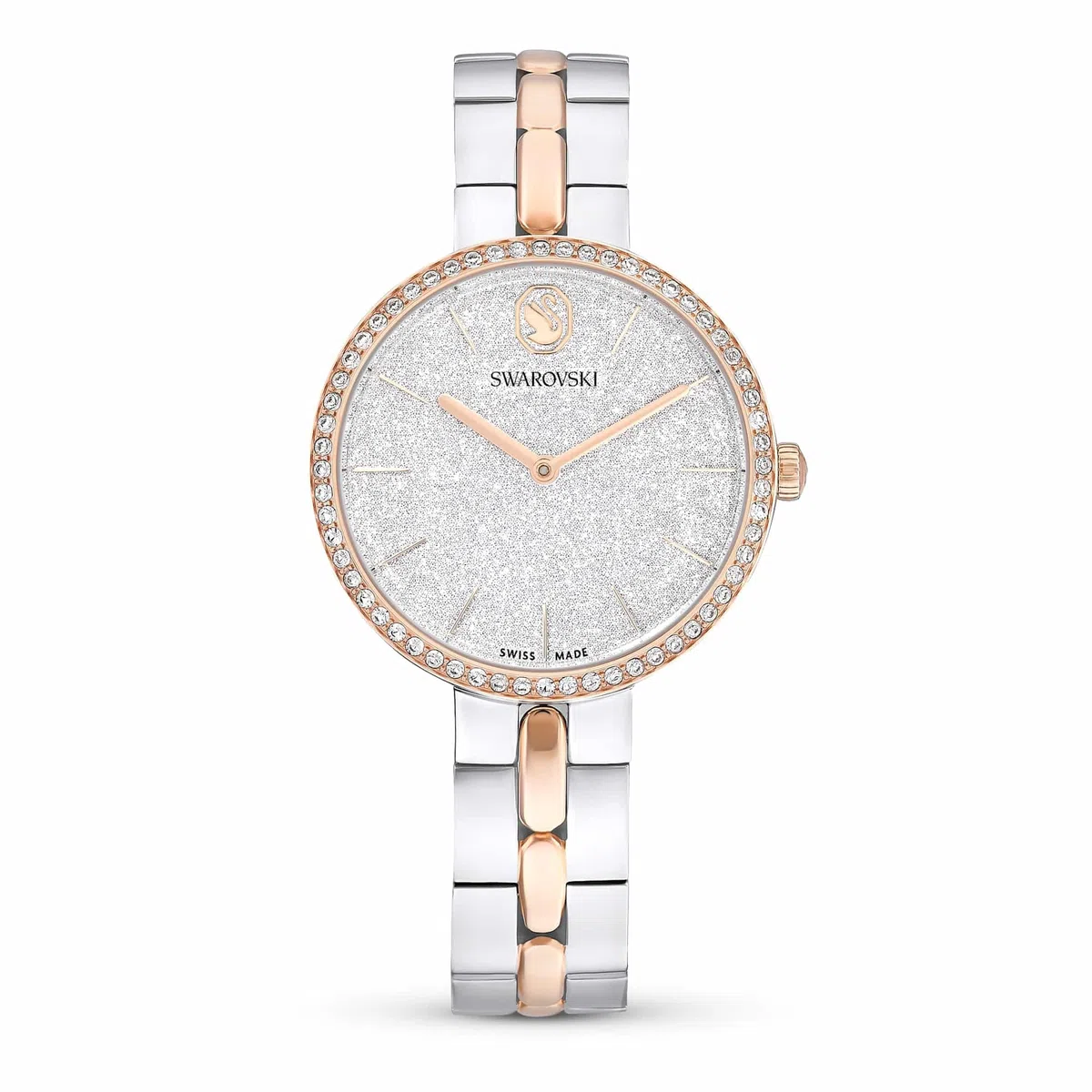 Swarovski Cosmopolitan Collezione Orologio, Swiss Made, Bracciale in metallo, Tono argentato