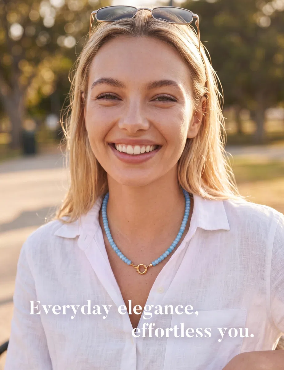 Morfetto Collana Donna Girocollo Collana Perline Colorate Choker Donna Collane in Pietra Naturale Collane Estive Boho Regalo Gioielli per Donne