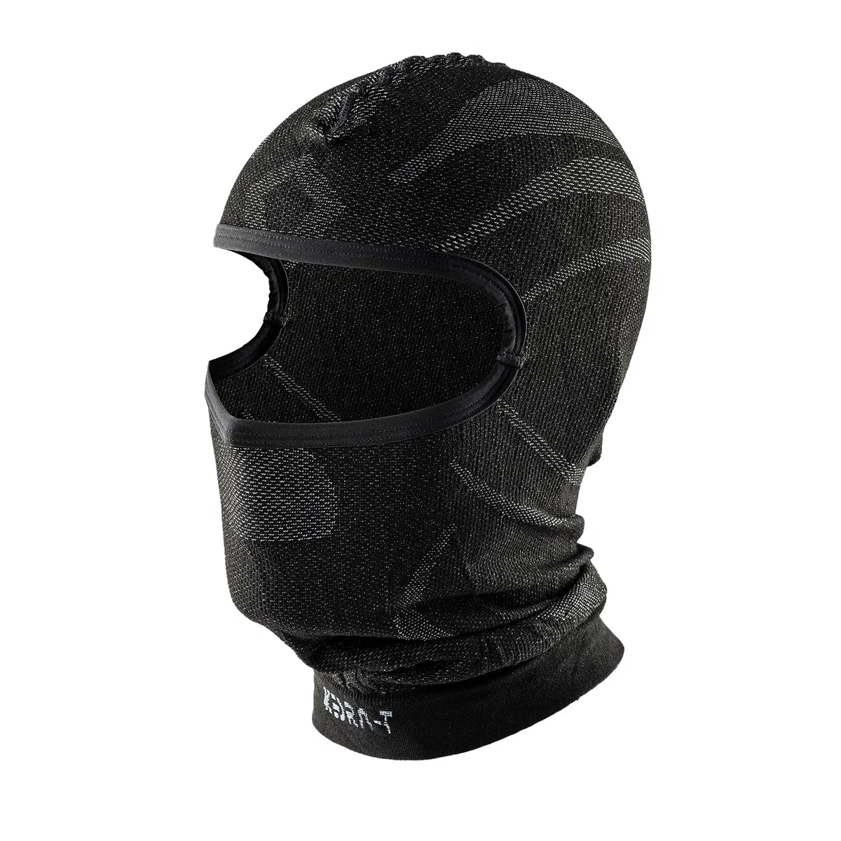KEDRA-T Sottocasco Midweight - Passamontagna Made in Italy Unica Cucitura Piatta (Nero-Grigio)