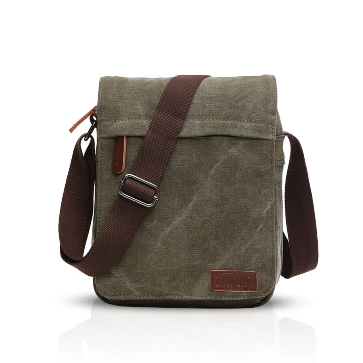 FANDARE New Borsa a Tracolla Uomo Affari Studente Viaggio Portatile Crossbody Bag Grande Capacità Multi-pocket Traspirante Tela