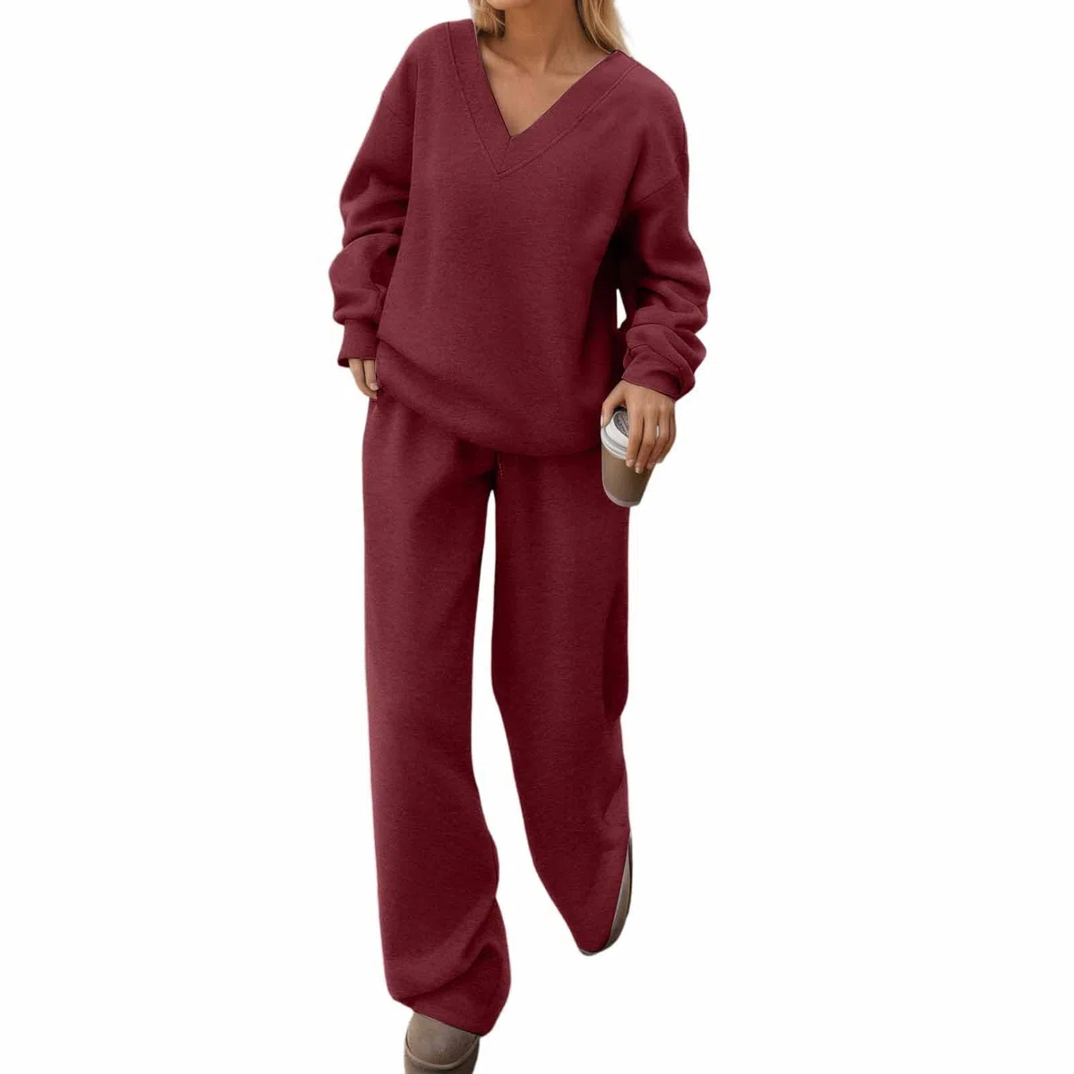 Pantaloni Casual Autunnali a Maniche Lunghe, Tinta Unita, da Lavoro, da Indossare Tutti i Giorni e per Andare al Lavoro