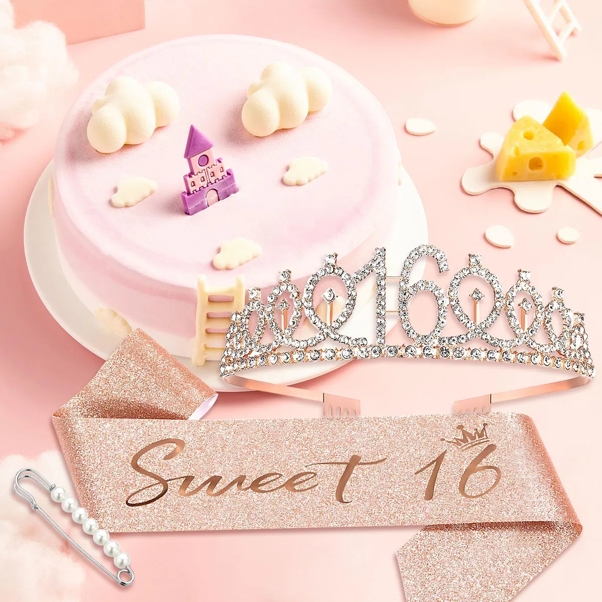 Compleanno corona ragazza