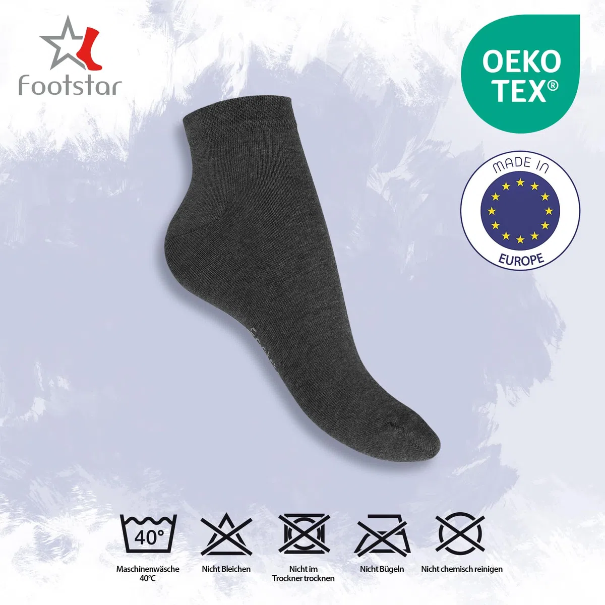 Footstar! Donne Uomo - 10 Coppia SNEAK IT! calze corte gambo corto