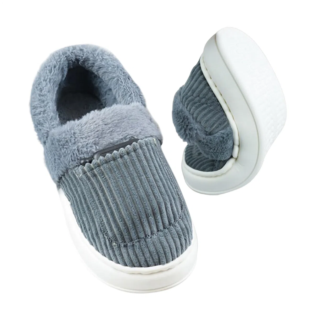 Pantofole riscaldate ricaricabili | 5000 mAh 4 livelli elettrici scaldapiedi pantofole 25,4 cm morbide | Funzionamento a batteria Indoor Home Office Winter Shoes | Soggiorno camera da letto quotidiano