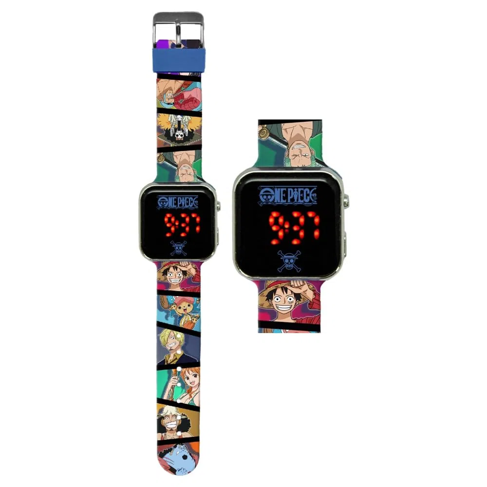 CARTOON Orologio da polso digitale, schermo a led, cinturino in silicone, per bambini