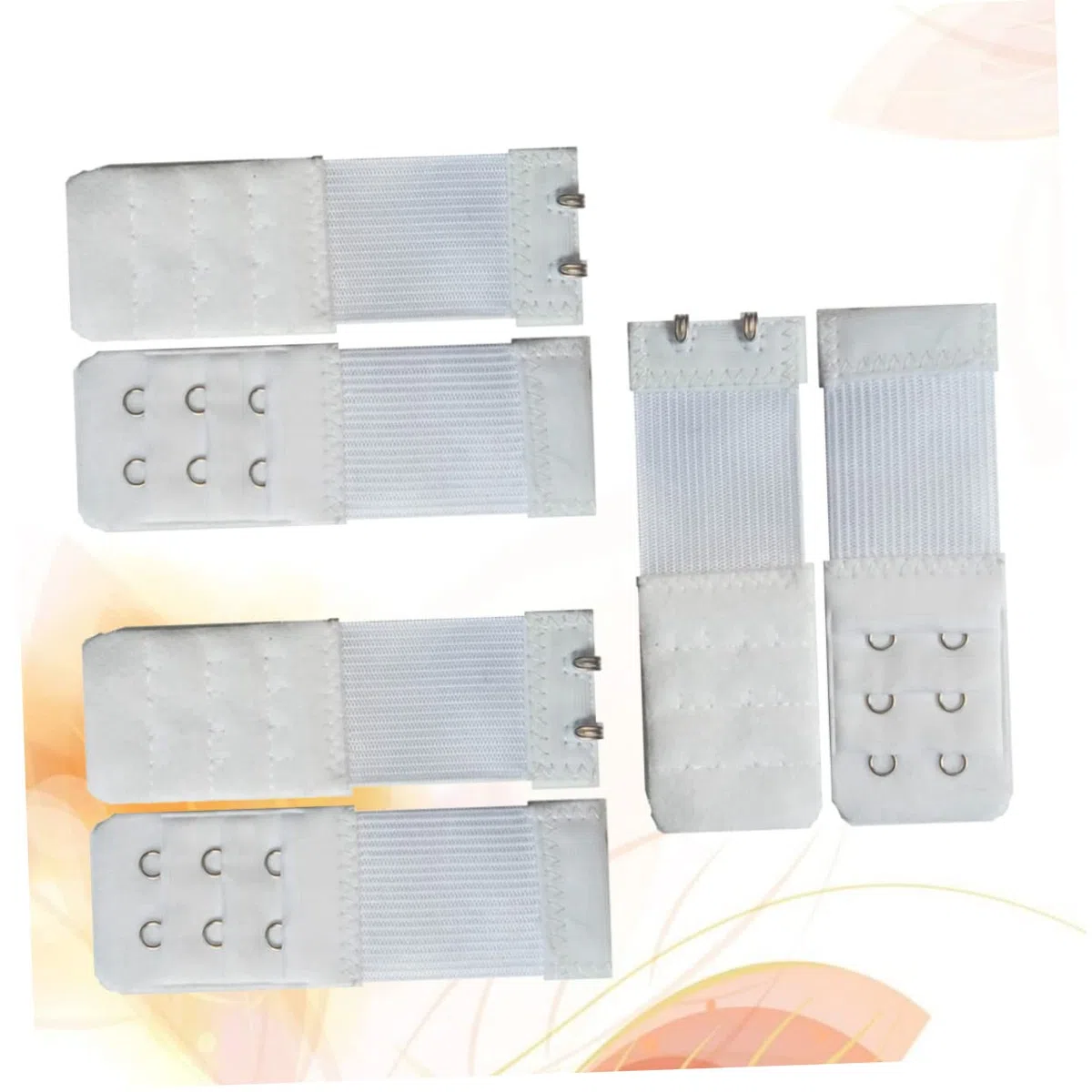 Allungatore per Reggiseno da Donna 6 Pezzi Chiusura Elastica a 2 Ganci in Poliestere Adatto per Allungare e Comfort Durante L'allattamento