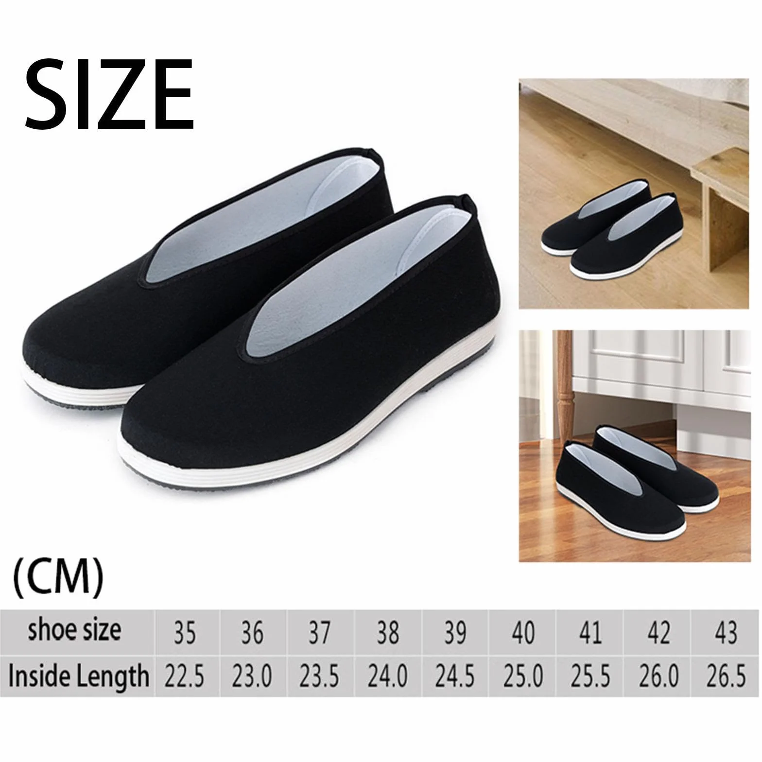 LOVIVER Scarpe di tela Scarpe vecchie di Pechino Suola in gomma antiscivolo Comode per uomini e donne Scarpe Tai Scarpe tradizionali cinesi