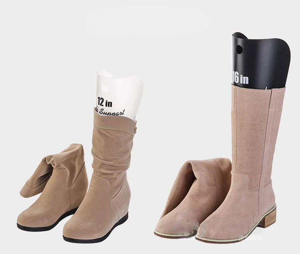 2 paia di supporti in plastica per stivali, inserti in forma, per stivali di supporto alto, per scarpe da uomo e donna (22 cm)