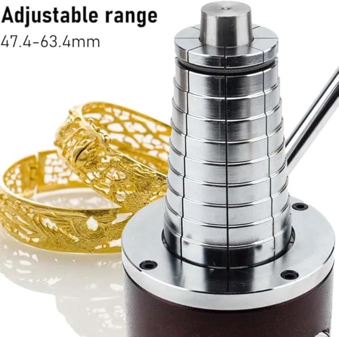 Mandrino estensibile regolabile per braccialetti – Barella per gioielli fai da te, dimensioni rotonde/ovali per braccialetti e anelli