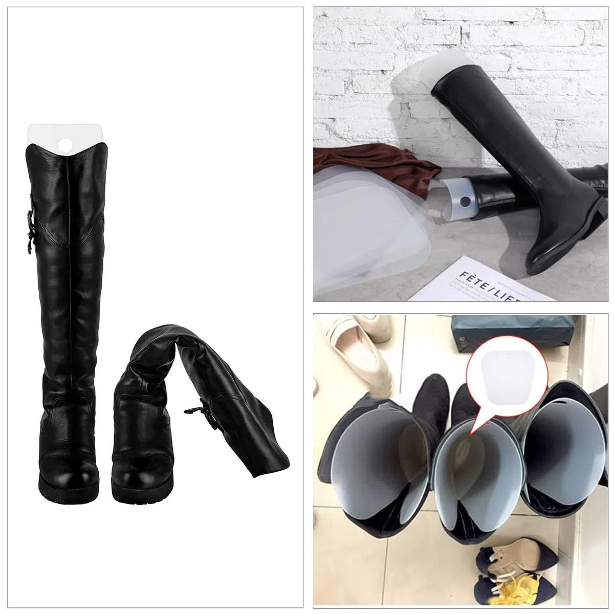 10 Pezzi Inserti Per Shaper Per Stivali (32 Cm) Supporti Di Stivali Alti Per Donne E Uomini Per Stivali Da Donna E Da Uomo (Bianchi)