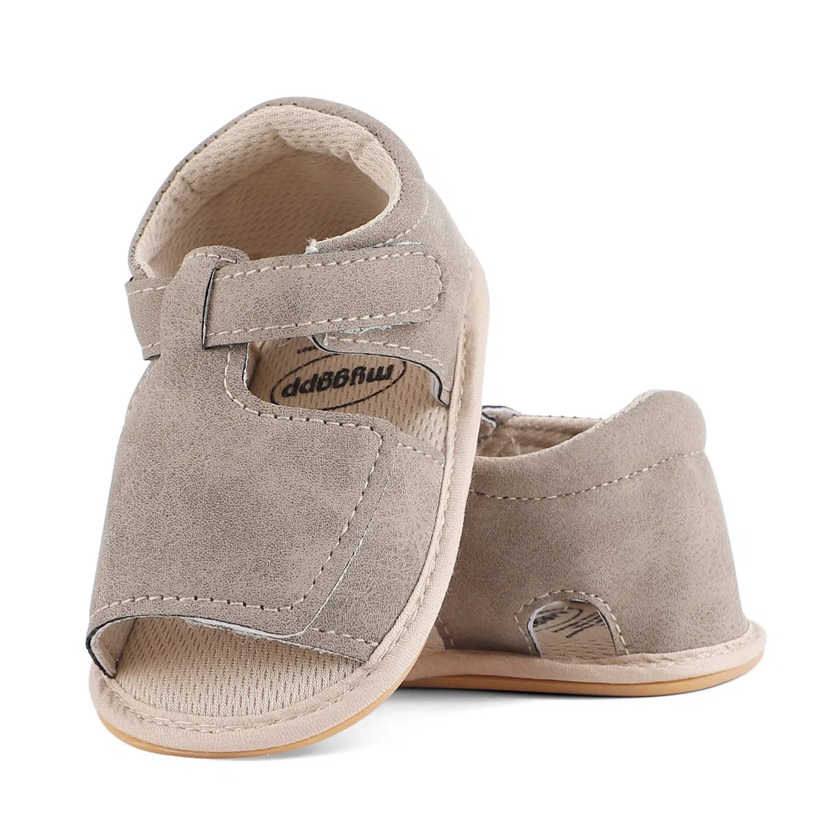 LACOFIA Sandali Neonato Battesimo Scarpe Primi Passi per Bambini estive con Suola in Gomma Antiscivolo Mesi