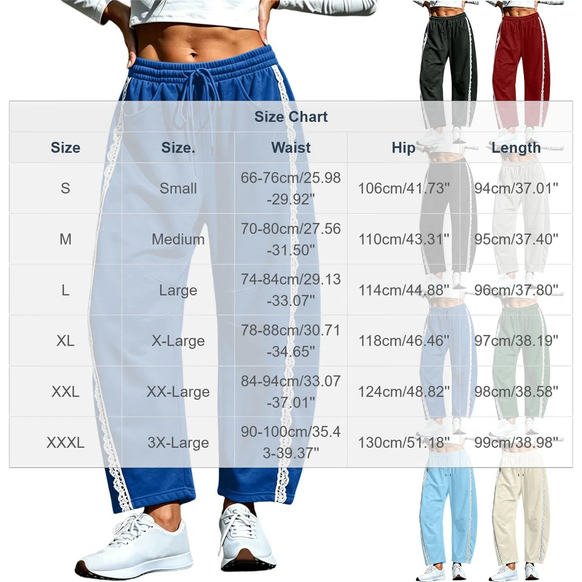 KHIRVWL Pantaloni da Jogging Donna Pantaloni Tuta a Vita Alta in Cotone Comodi Pantalone a Gamba Larga Larghi e Leggeri Pantalone Sportivi con Tasche Taglie Forti Pants Baggy per Yoga e Fitness