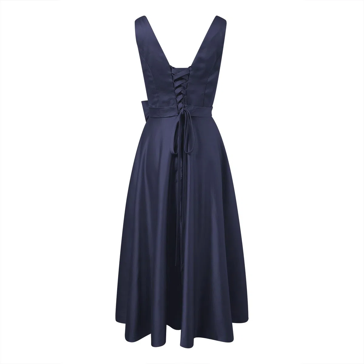 Abito da donna elegante in raso, per occasioni festive, cocktail, da ballo, design comodo, di alta qualità, slim fit