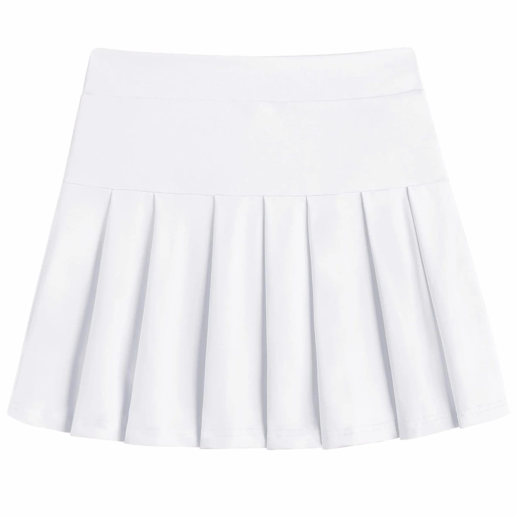 Arshiner Gonna da Bambina Gonna da Tennis Gonna a Pieghe a Vita Alta per Bambini Gonna da Golf Tinta Unita Gonna Sportiva a Pieghe con Tasche Pantaloni Interni Casual 6-13 Anni