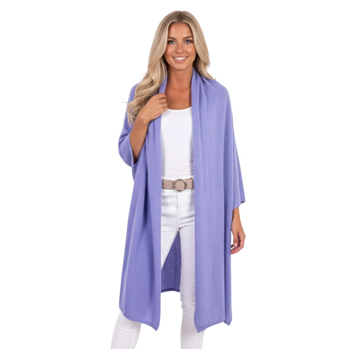 Stola Misto Cashmere Donna Made In Italy Taglia Unica