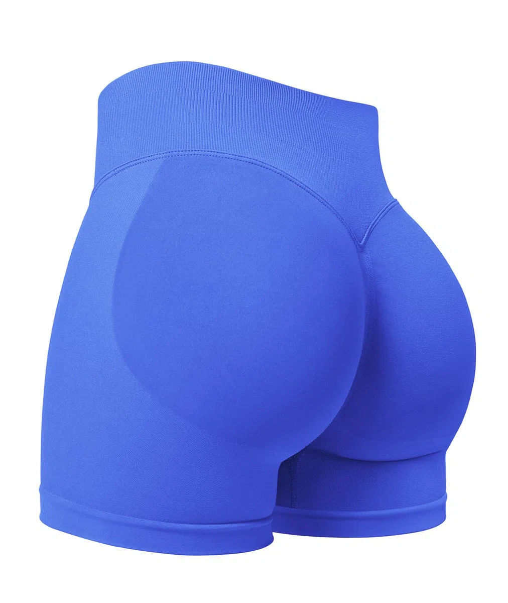ZAAYO Pantaloncini sportivi da donna 3,6" Invisible Scrunch Butt Lifting Gym Training Short Vita Alta Yoga Short senza cuciture Booty Biker Shorts