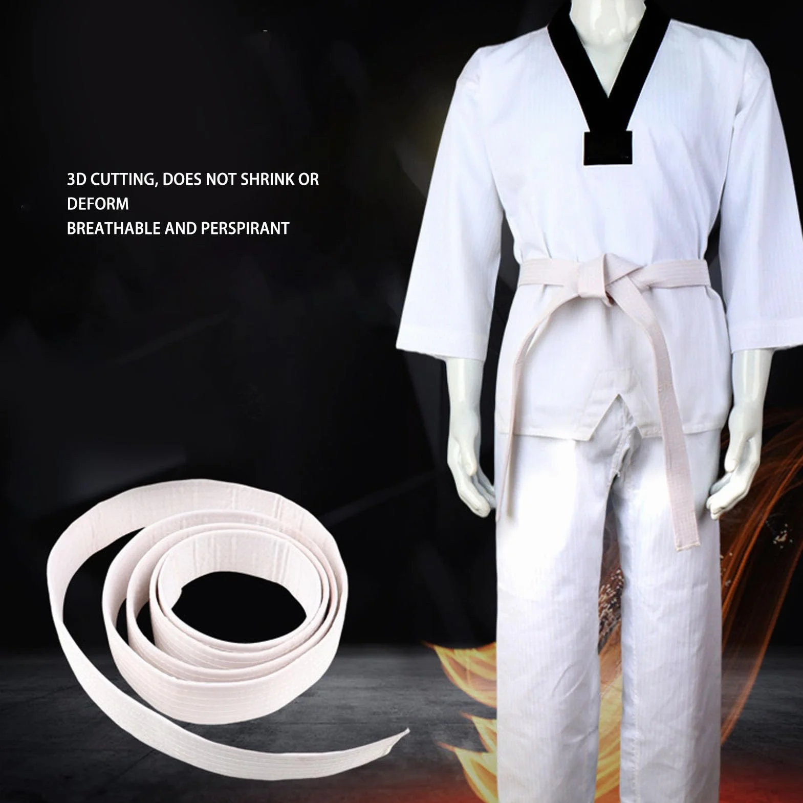 VGEBY Taekwondo Uniforme per bambini, confortevole e durevole, uniforme da allenamento Taekwondo, morbida e traspirante, uniforme da karate sportiva per bambini, Dobok di Taekwondo