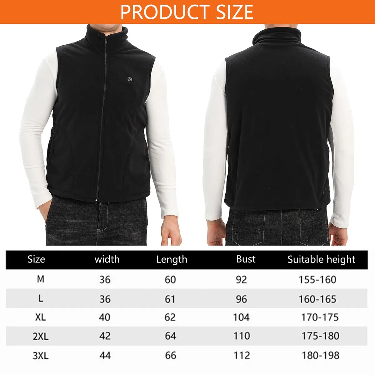 Riscaldamento elettrico Gilet 3 Temp Gear Rapido Calore In Minuti Tessuto Elasticizzato Per Sollievo Vita Uso Esterno Usb Riscaldato