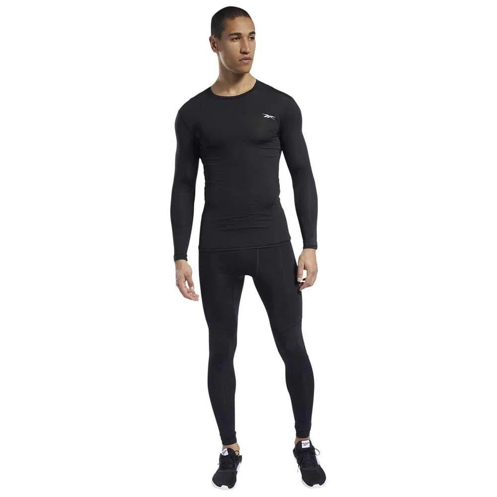 Reebok Workout Ready Compression Camicia a Maniche Lunghe Uomo