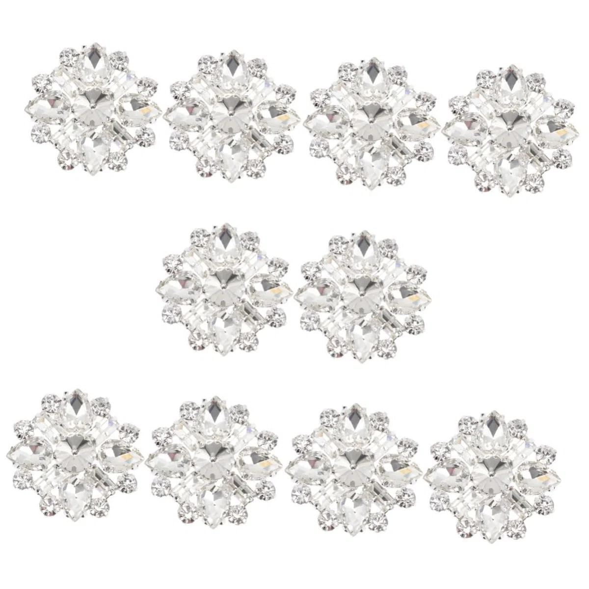 VALICLUD 5paia Fibbia Decorative Strass Per Scarpe Da Sposa Clip Elegante Per Decorazioni Di Matrimonio Facile Da Installare Design Unico e Accessorio Versatile Per Cerimonie e Occasioni