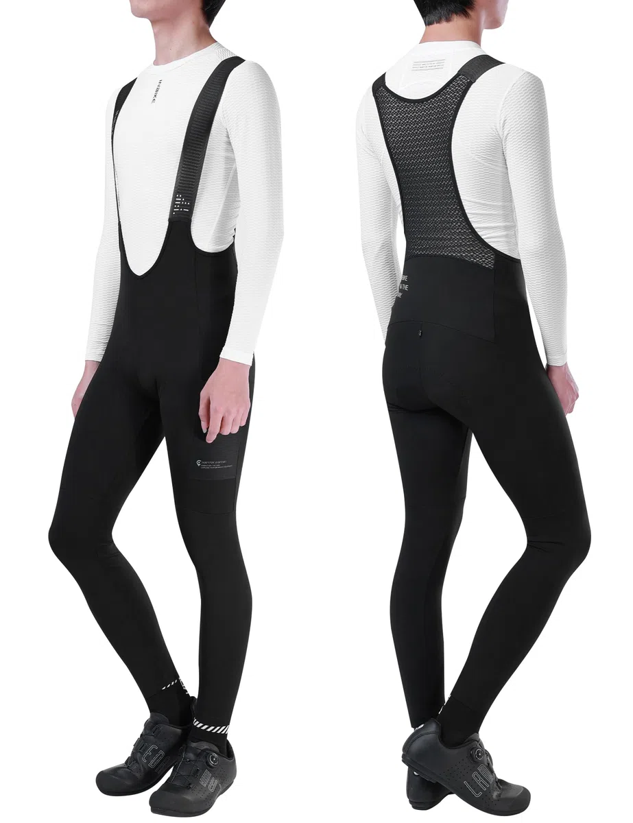 INBIKE Pantaloni Ciclismo Uomo Invernale con Tasche Pantaloni Bici con Fondello di Pile Pantaloni Lunghi MTB Abbigliamento Ciclismo Termico in Gel 3D Antishock Riflettente