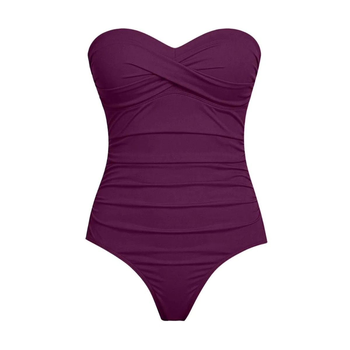 Costume da Bagno Intero Donna Interi Senza Spalline per Le Donne Controllo della Pancia Costumi a Fascia Dimagranti