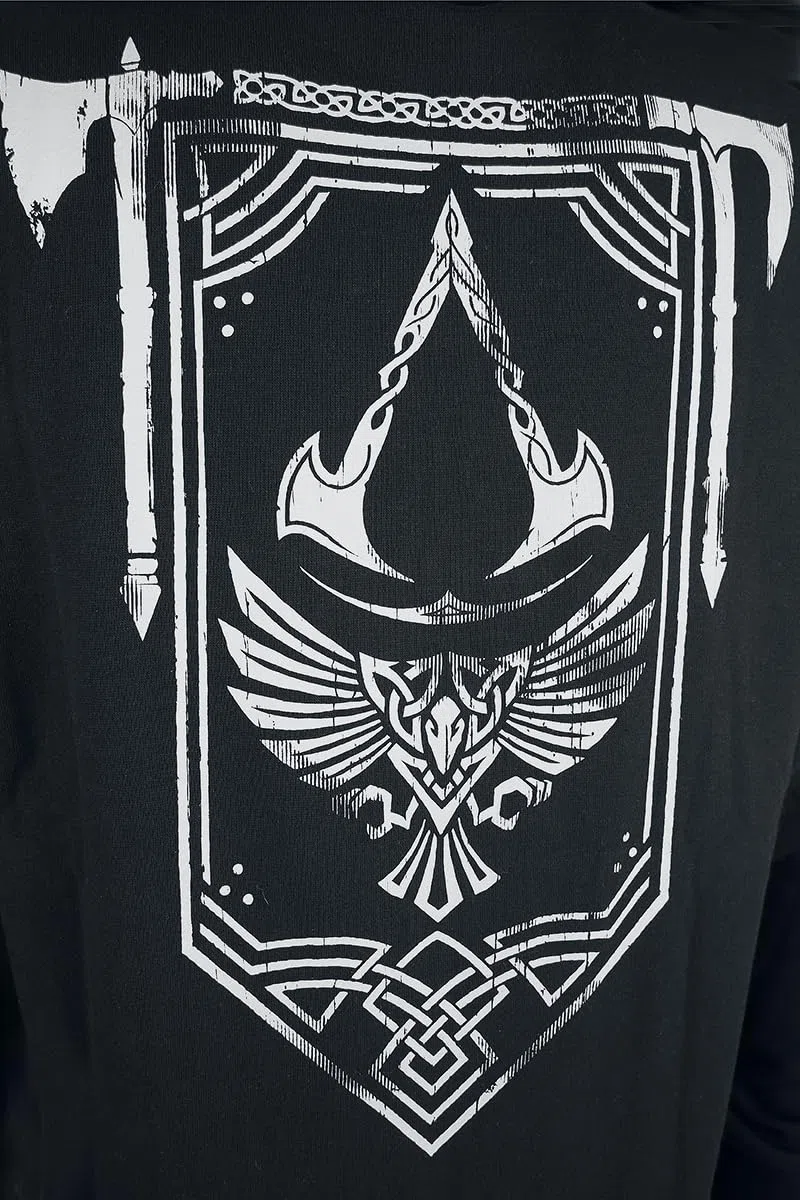 Assassin's Creed Valhalla - Crest Uomo Felpa Jogging Nero Regular