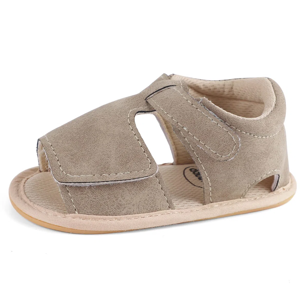 LACOFIA Sandali Neonato Battesimo Scarpe Primi Passi per Bambini estive con Suola in Gomma Antiscivolo Mesi