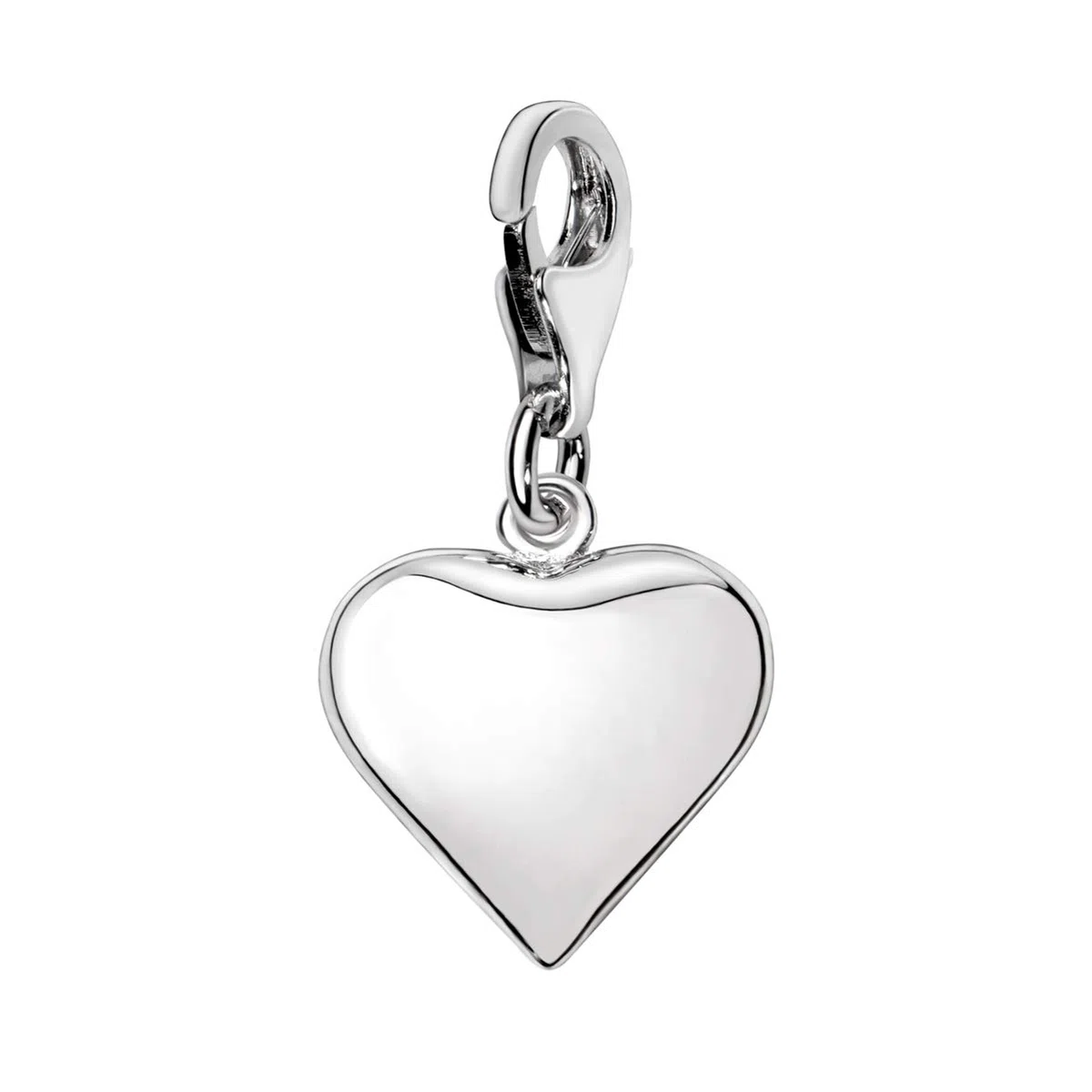 Quiges Donna Ciondolo Charm in Argento Cuori per Braccialetti di Charm e Bead