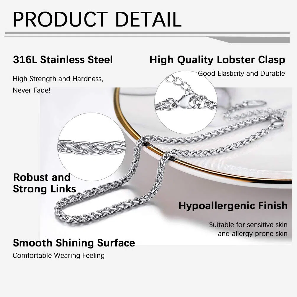 PROSTEEL Cavigliera a Catena Regolabile Set Impilabili Estetica Tricolore Cavigliera Donna Minimalismo Vacanze al Mare