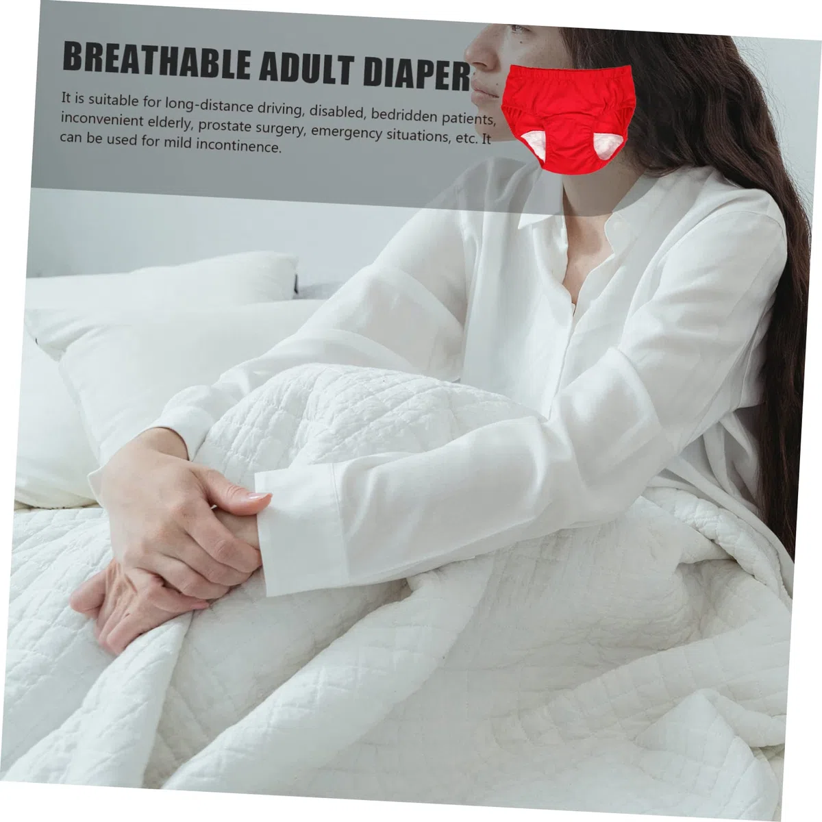 minkissy 4 Pezzi Di Pantaloni Da Uomo Traspiranti Per Adulti Pannolini Di Grandi Dimensioni