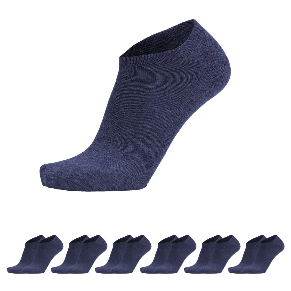 Prisco Calze Fantasmini in Cotone Filo di Scozia, Calzini Pariscarpa Sneaker Unisex, Minicalza Pedalino Salvapiede Invisibile Uomo Donna, 6 paia
