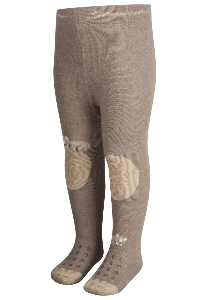 Sterntaler Collant per gattonare fattoria, Marrone melange, 74