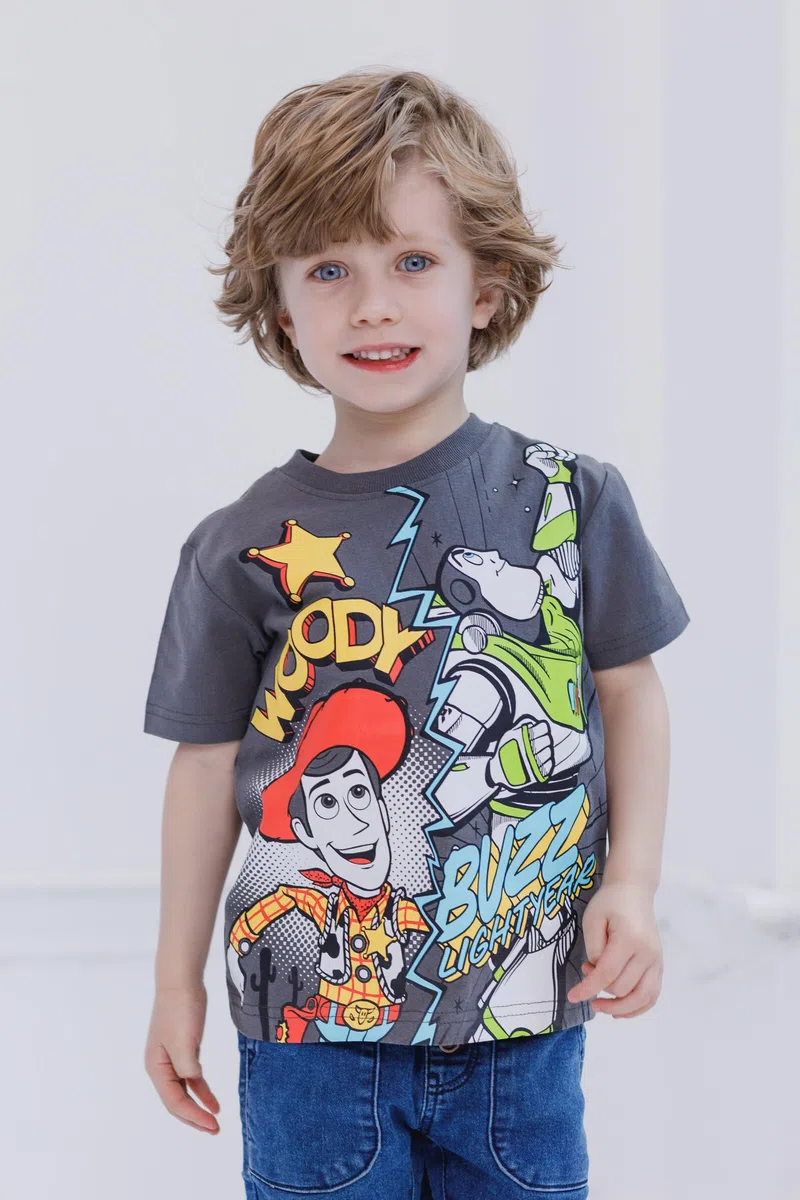 Disney T Shirt T Shirt Bambino | Lightning McQueen T-Shirt Ragazzo | Auto Maglietta Bambino | Maglietta da 2 Pezzi | Grafica Disney Pixar vivace, morbido misto cotone, maniche lunghe o corte, girocollo