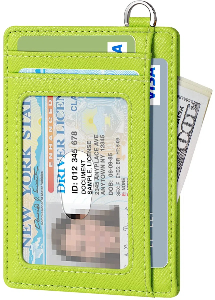 FurArt Porta Carte di Credito, Protezione RFID Portafoglio porta tessere Sottile, Slim Porta Carte Credito Da Uomo e Donna
