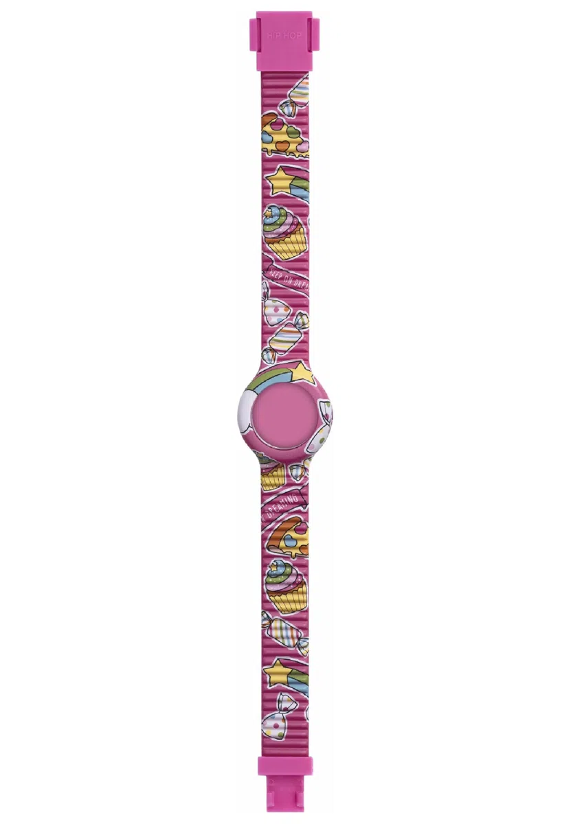 HIP HOP Orologio Bambina, Collezione KIDS FUN, Movimento, Resistente all'acqua fino a 30 metri, Cinturino in Silicone Stampato, Lunghezza regolabile, Idee regalo Bambina