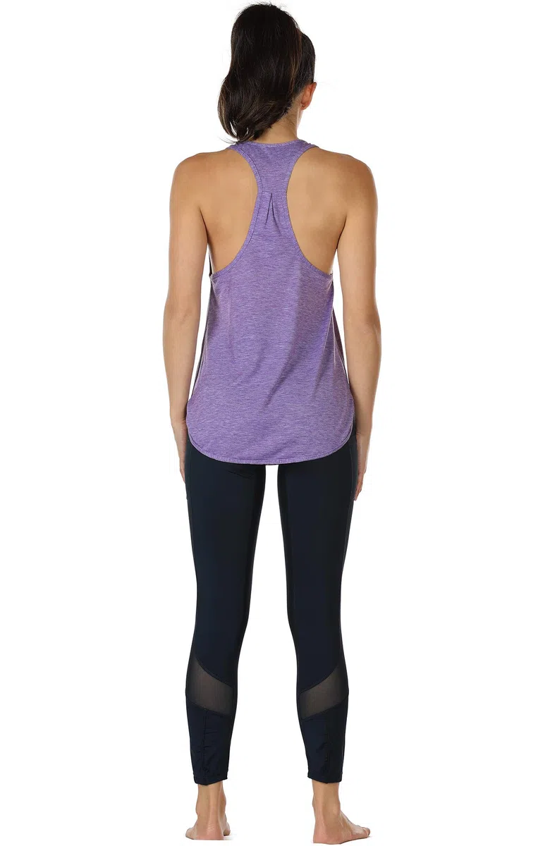 icyzone Canotta Sportiva da Donna Racerback Senza Maniche Top per Yoga Palestra Pilate