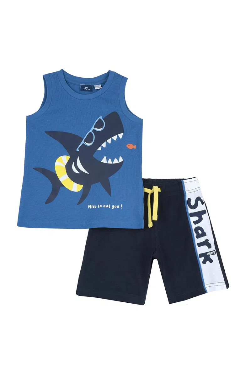 Chicco Completo Canottiera E Pantaloncino Tuta Bambini e ragazzi (Pacco da 1)