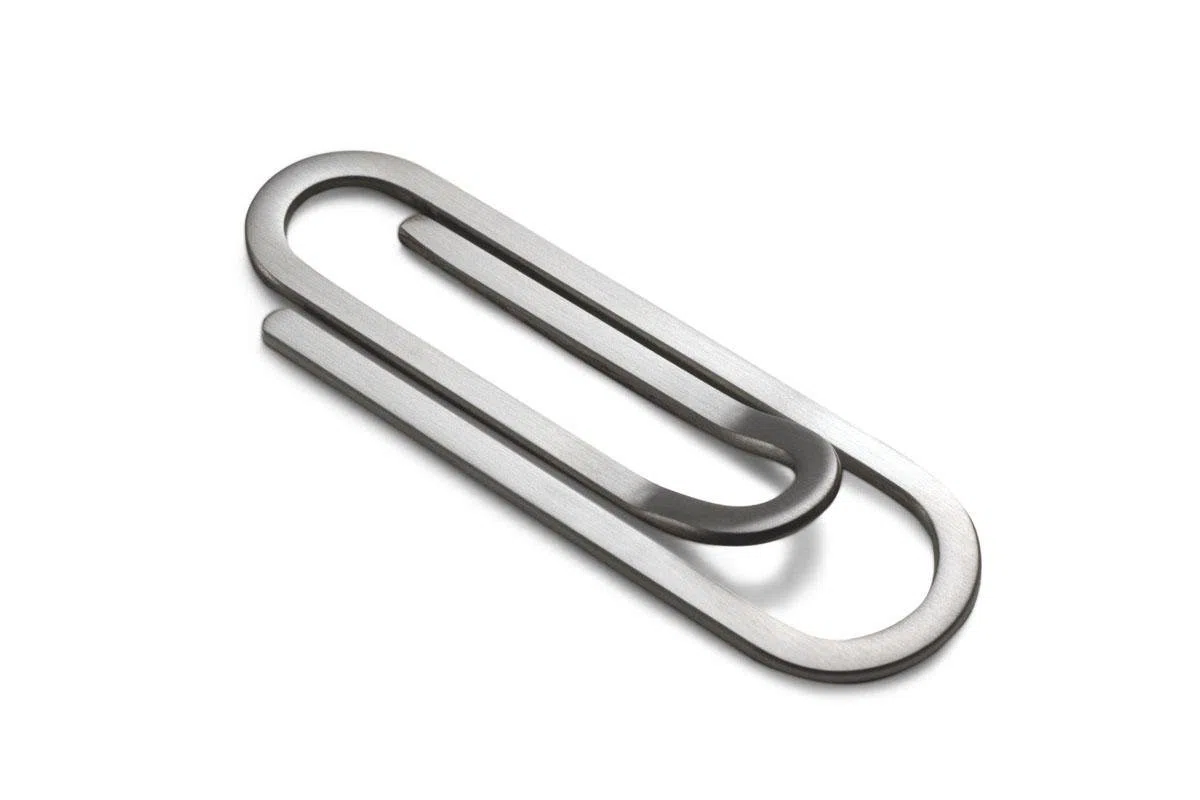 Philippi Accessorio da viaggio - Porta carte di credito a busta, Länge 6,4 cm Breite 2,0 cm, argento