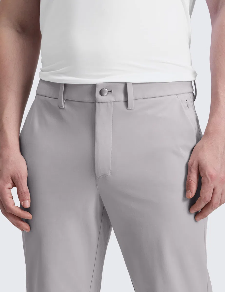 CRZ YOGA Pantaloni da Golf da Uomo Comodi Leggeri Asciugatura Rapida Traspiranti Elasticizzati con Tasche - 76cm Gabbiano 44