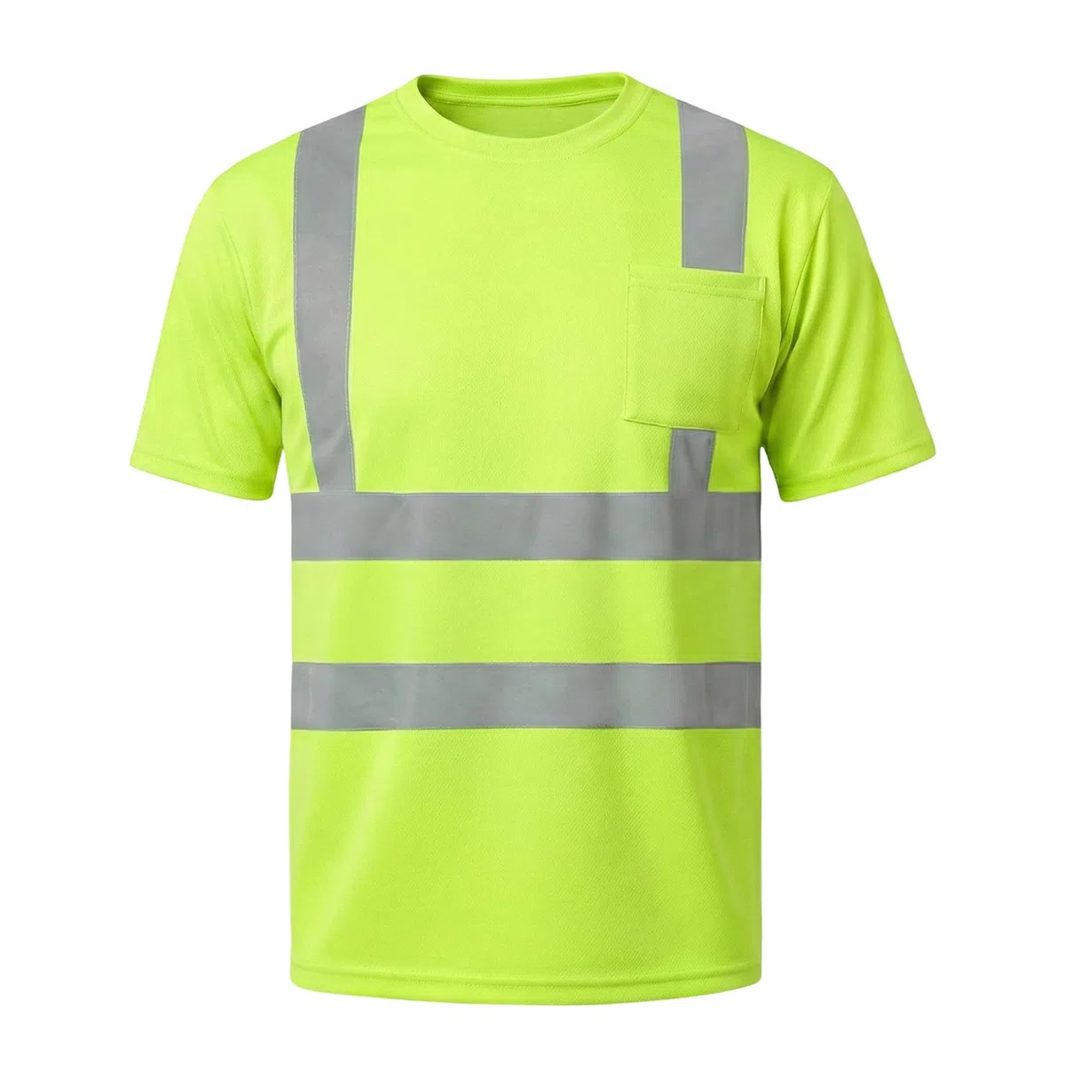 HYCOPROT T-Shirt ad Alta Visibilità Gilet di Sicurezza Riflettente Camicia a Maniche Corte Leggera e Traspirante Abbigliamento da Lavoro a Maniche Corte Camicie